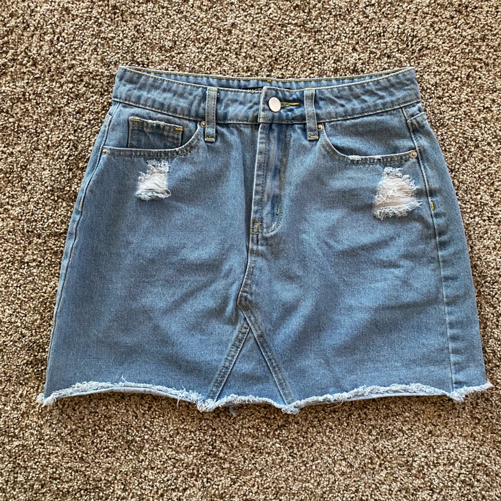 Nasty Gal Jean Skirt